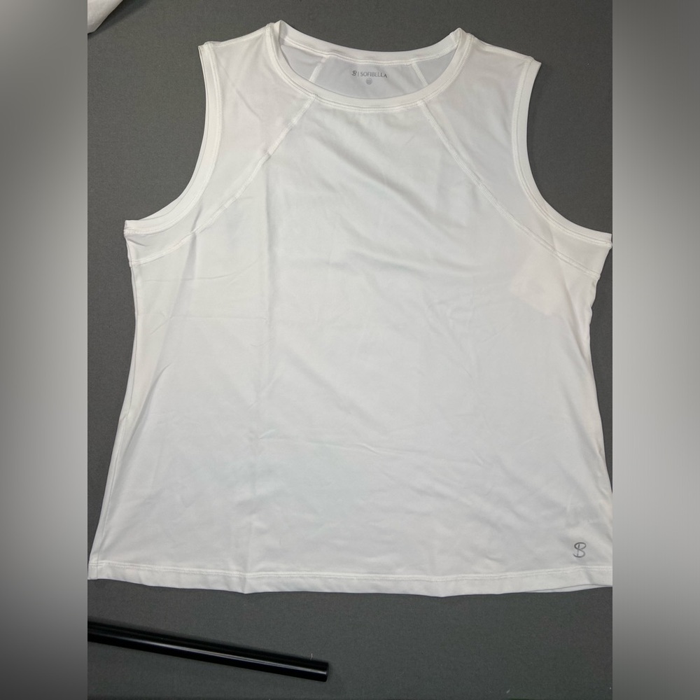 Sofibella New Sleeveless Womens Top Performance  Tank Top Size 2X